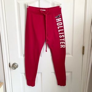 Hollister Red Sweats Pants Women Small Calf Length